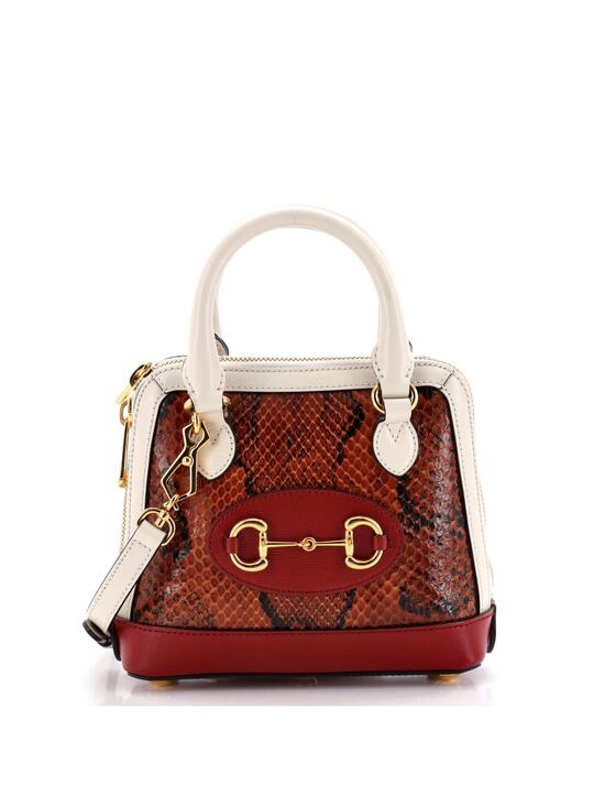 Gucci Handbags - Gucci Horsebit Top Handle Bag Python #285833G24B